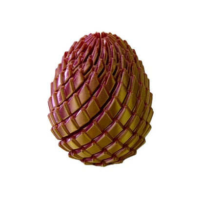 3D printed dragon egg stress relief model, deformable twist egg, creative fidget toy desk ornament.