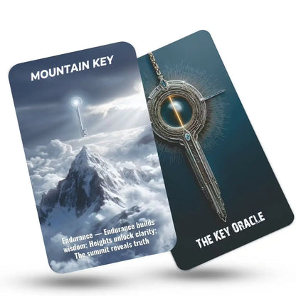 The Key Oracle Card Deck for Beginners, Oracle Card Tarot Set for Clarity, Choice,Life Direction, Fortune Telling Cards for Love
