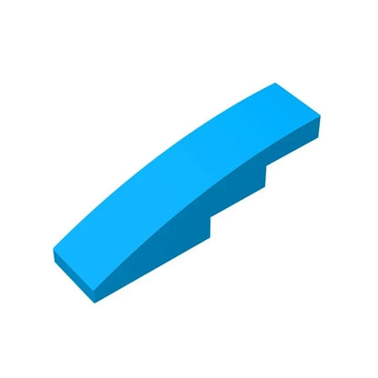 100pcs MOC Brick Part 61678 11153 Slope Curved 4 x 1 Compatible Building Block Particle DIY Assmble Kid Brain Toy Birthday Gift