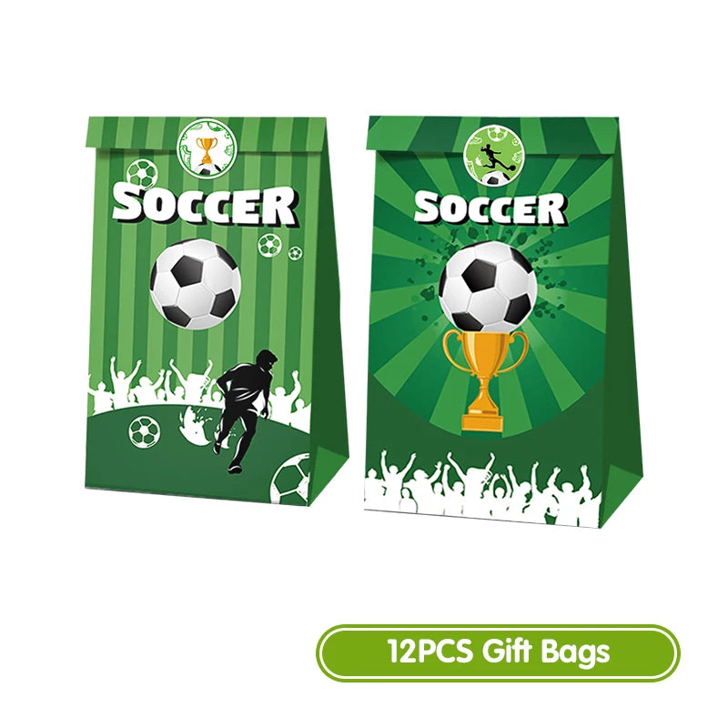 Football Birthday Decoration Party Supplies Tableware Balloons Set Candy Gift Boxes Football Birthday Gifts Kids Birthday Favors