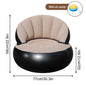 1PC Thickened PVC Inflatable Sofa Ergonomic Design for Comfortable Seating Experience, Foldable Flocking Garden Sofa