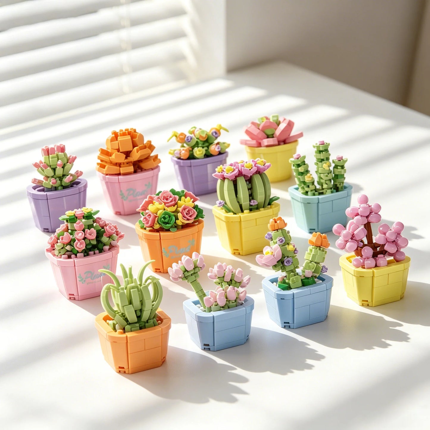 Bouquet Flower Mini Diy Building Block Toys for Children Bricks Blocks for Adults Constructor Micro Bricks Construction Set Gift