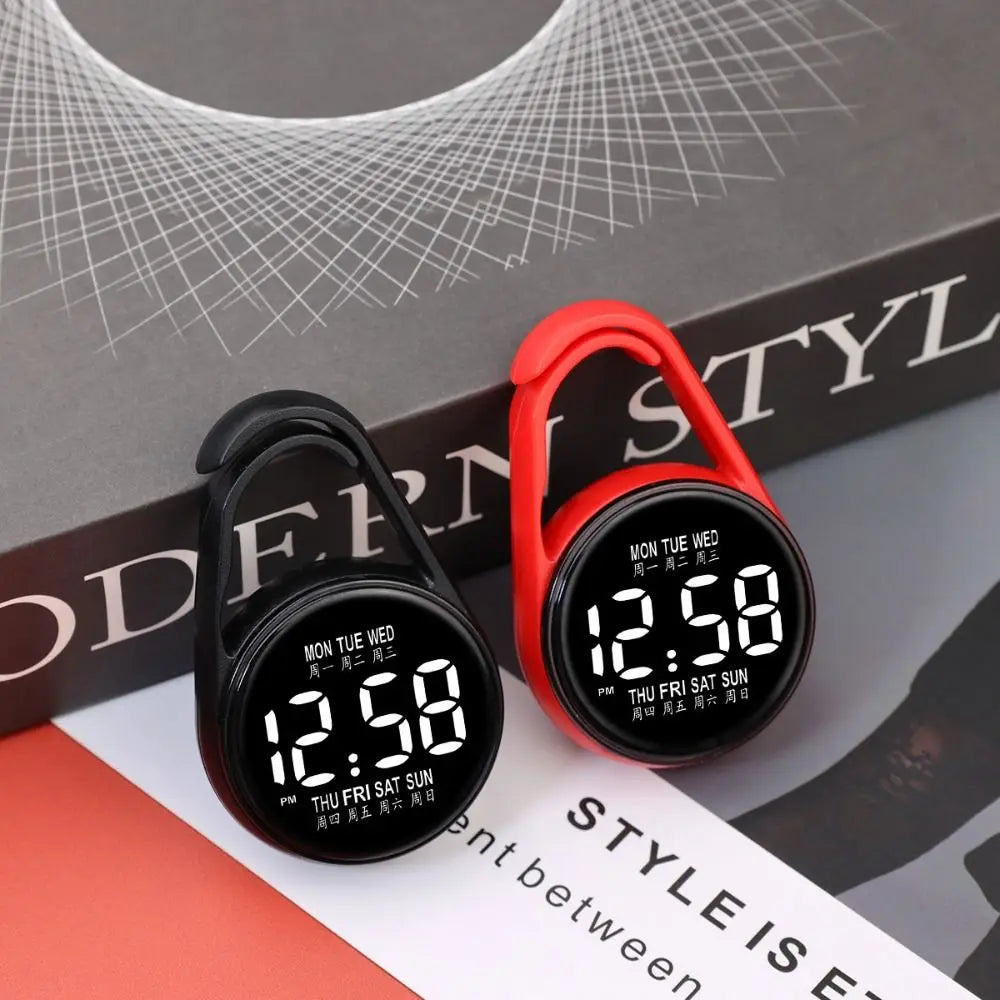 LED Electronic Hanging Watch Portable Digital Display Pocket Watch Pocket Style Waterproof Luminous Pocket Watch
