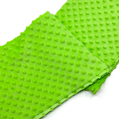 Minky Dot Fabric For Baby Comfort Blankets 1mm Pile Length Polyester Single Sided Swaddle Baby Crying Comfort Plush Fabric