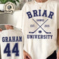 Briar University Graham 44 Unisex T-shirt & Tank Top, College Hockey Romance Shirt