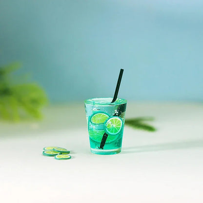 Miniature Toy Cocktail Drinks Doll Toys Dollhouse Accessories Miniature Items Fit for 1:6/1:12 Doll House Kitchen Ornaments