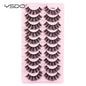 Lashes 3/10 Pairs Half Lashes Cat Eye Natural Long Lashes 3D Mink Eyelashes Full Strip Lashes Makeup Extension Tools