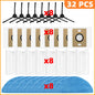 Compatible For iLife A30 Pro Robot Vacuum Cleaner Replacement Parts Kit Main Brush Side Brush HEPA Filter Mop Cloth Dust Bag