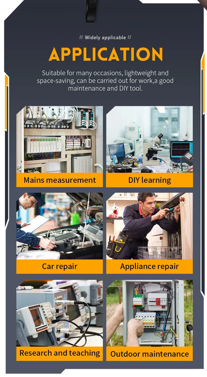 FNIRSI Professional NEW DSO152 Handheld Digital Oscilloscope: 2.5MSa/s Sampling, 200KHz Bandwidth, 800 VPP PWM Output