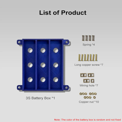 Weld-free 18650 Battery Holder/box Pure Copper High Current Lithium Battery in parallel in series DIY Battery Case 1s-8s 2s 5s