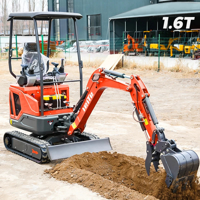 Mini excavator mini digger 1 ton excavator fast delivery digger CE/Euro 5 Diesel excavator 1.6 ton home digger customized