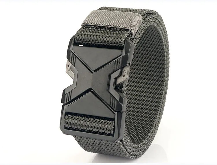 Men's Tactical Belt Nylon Braided Outdoor Training Military Belt Canva Casual Mountainee Trouser Pants Jeans Buckle Waist Belt