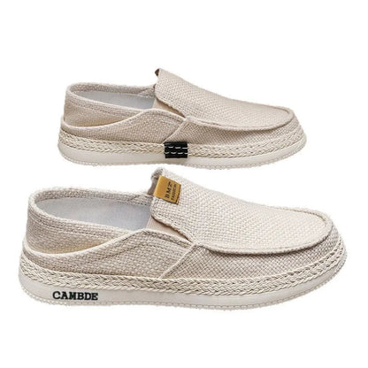 Summer Casual Loafers Men Breathable Slip On Casual Shoes for Men Classic Linen Canvas Sneakers Male Light Flats Lazy Shoes