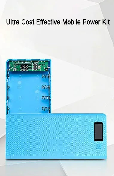 8×18650 Battery Box LED Power Bank Shell Case Dual USB Charging Storage Box Portable Battery Holder Mobile Phone Charger Case