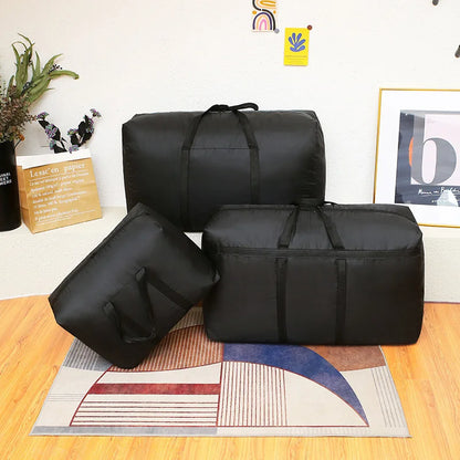 super large capacity travel duffel bag foldable luggage travel bag Waterproof Polyester Organizer Cloth Quilt Storage Bag