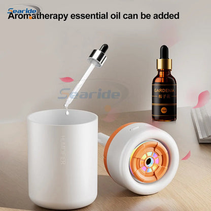 Mini Air Humidifier USB Electric Aroma Essential Oil Diffuser Purifier Aromatherapy Mist Maker Color Lights For Car Home Bedroom