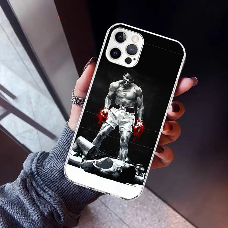 Mike Tyson Boxer Man Phone Case For iPhone 17 Air 16 15 Pro Max 14 Plus 13 Mini 12 11 Cover 7 8 SE Silicone Shell Print Fundas 1