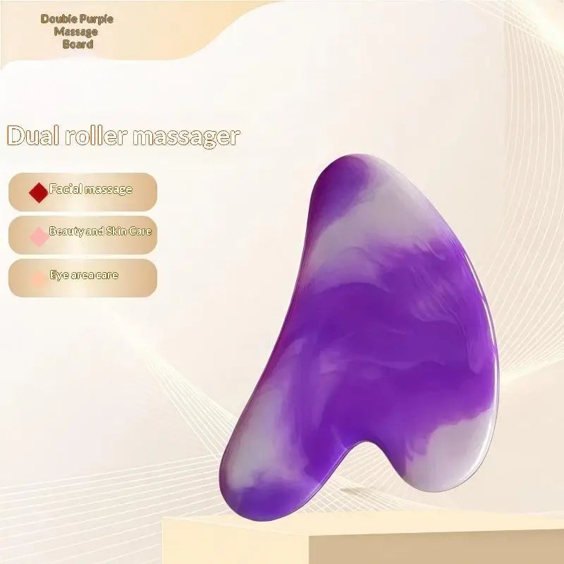 Q Natural Ox Horn Gua Sha Massage Tool Set Skin Lifting Effect Smooth Edges For Daily Skincare Whole Body Massage