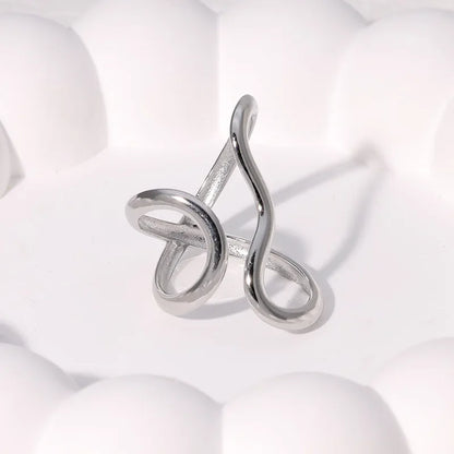Stainless Steel Gold Color Rings for Women Men 2024 Colorfast Popular Party Personalized Exaggerated Charms Jewelry Gifts
