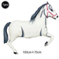 1pc Oversized Horse Balloon Cowboy Giant Horse Aluminum Film Balloon Farm Animal Horse Theme Birthday Party Decoration Kids Toys