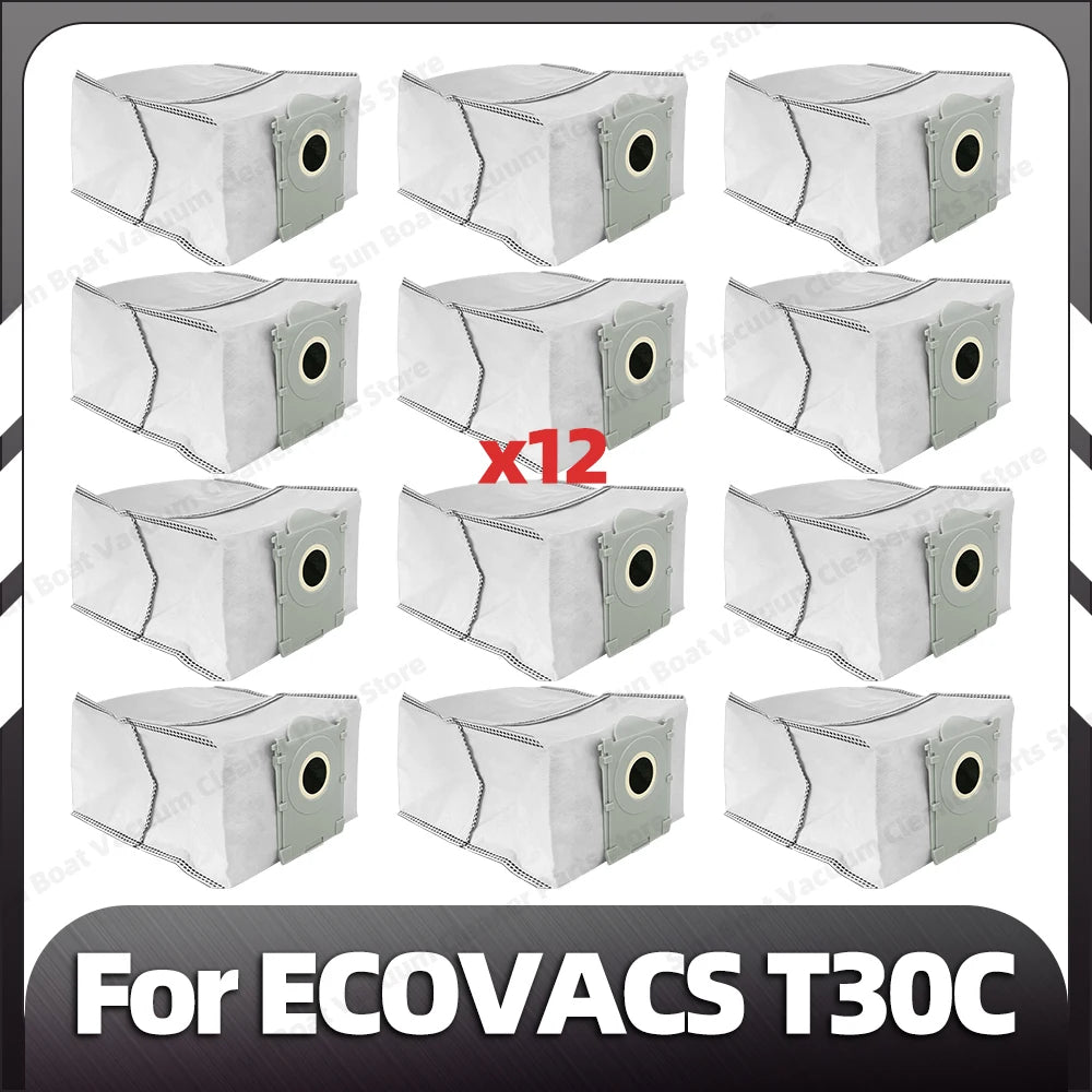 Compatible for ECOVACS T30C / T30C OMNI / T30C PRO OMNI Main Side Brush Filter Mop Pad Dust Bag Spare Parts Accessories