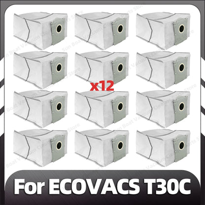 Compatible for ECOVACS T30C / T30C OMNI / T30C PRO OMNI Main Side Brush Filter Mop Pad Dust Bag Spare Parts Accessories