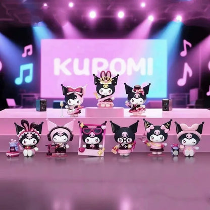 Sanrio Kuromi Sparkling Idol Series Cartoon Blind Box Toy Creative Personalized Desktop Ornaments Statue Model Surprise Gift Box