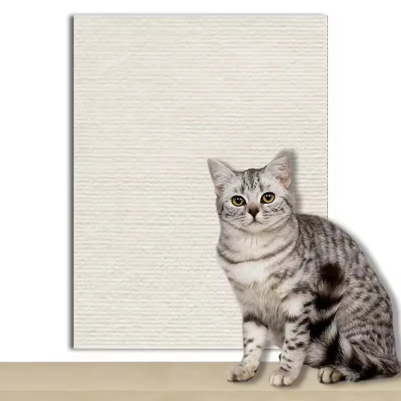 DIYSelf-Adhesive Cat Scratching Mat Trimmable Cat Carpet Cat Scratching Carpet Corner Wall Cat  Scratch Sofa Furniture Protector