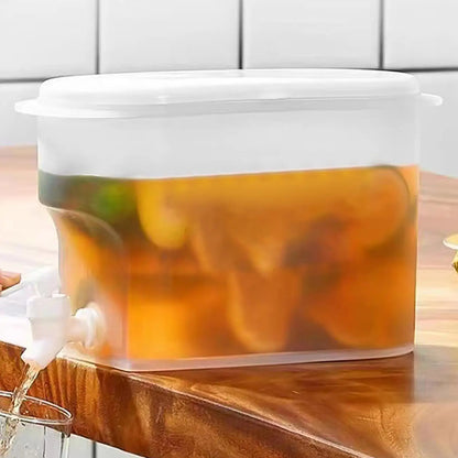 2.8L Cold Water Jug Large Capacity Cold Kettle With Faucet Beverage Dispenser Refrigerator Water Container For Summer Party