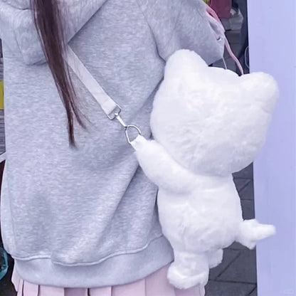 *SKZOO Kpop Plush Toys,Wolf Bear Foxes Duck Cartoon Cute Plush Animal Backpack Dolls, Large Messenger Bag, Throw Pillow, Gift