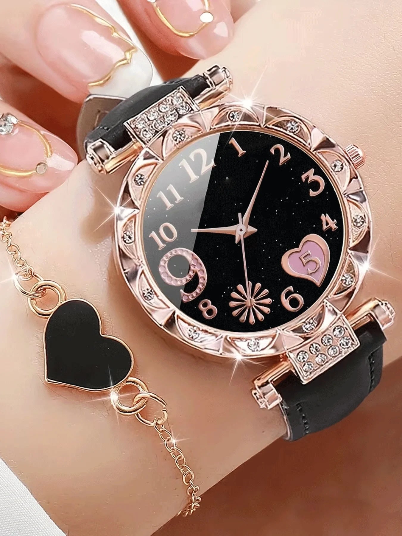 2-piece Women's Watch Fashion Watch Women's Versatile High end Women's Watch Women's Watch Set