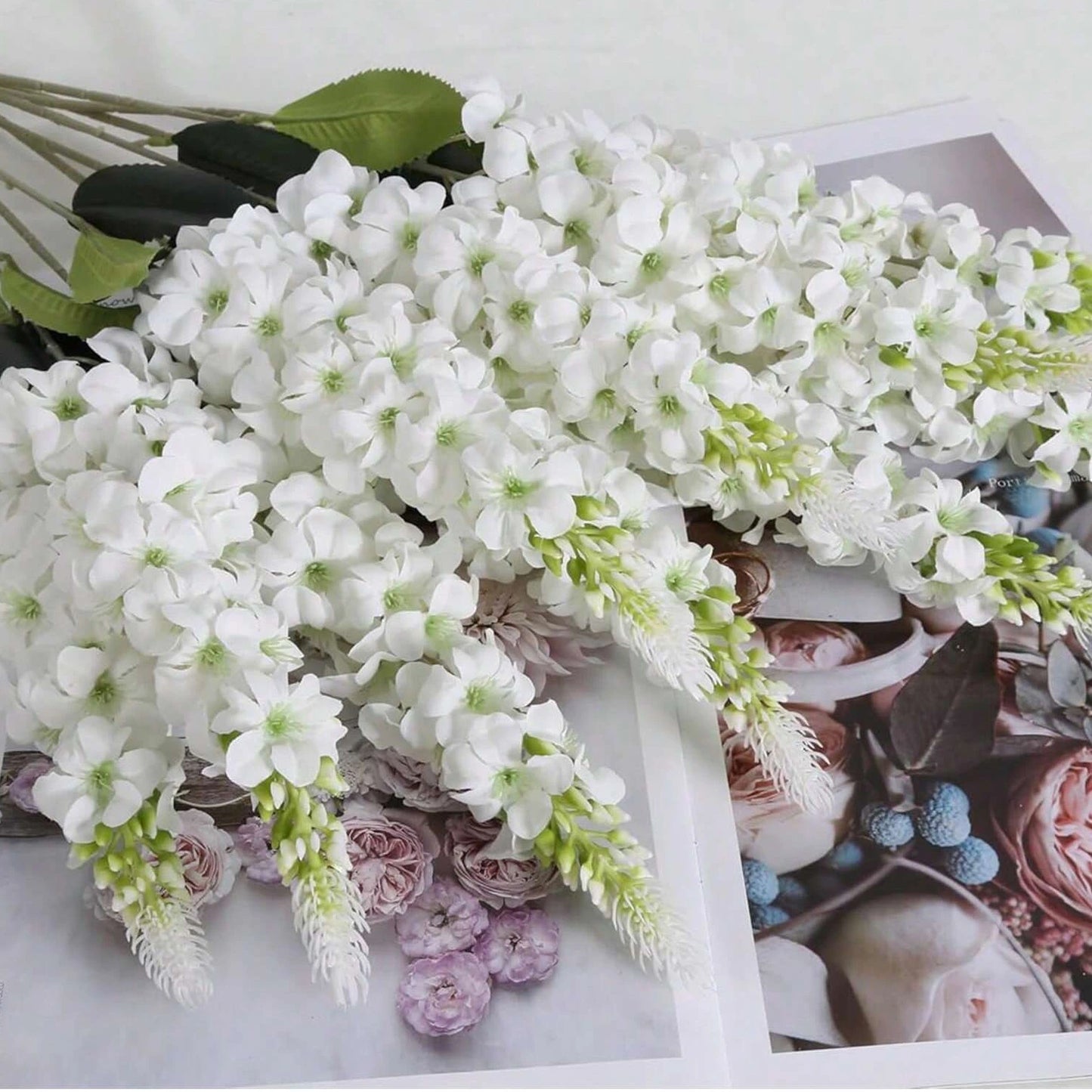 5pcs Artificial Flowers Shyacinth Rattan Home Living Room Wedding Celebration Outdoor Garden Wall Gift Box Decor Diy Accessories
