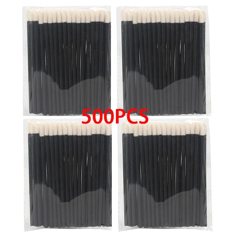 300/500PCS Crystal Lip Brushes Set Wholesale Lipstick Gloss Wands Applicators For Eyelash Extension Makeup Brush Beauty Tool