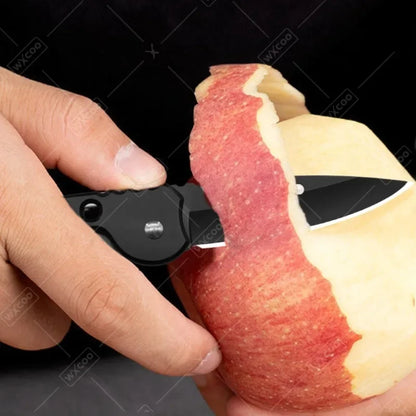 Stainless Steel Mini Pocket Knife Fruit Paring Knife with Non-slip Handle Multifunctional Folding Knife for Household Cooking