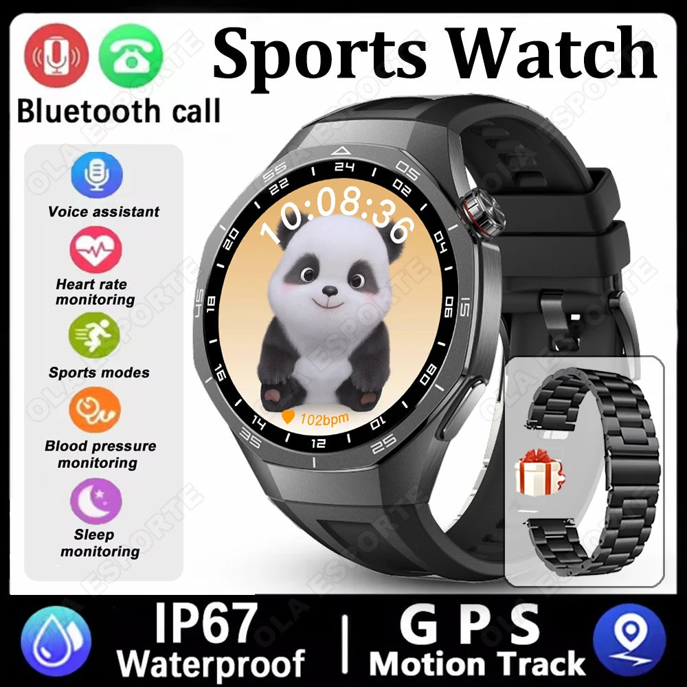 2026 Sports Watch 5 Pro GPS Track Smart Watches Men 1.52"AMOLED Full Touch Screen Waterproof Bluetooth Talk Smart Bracelet Hw12
