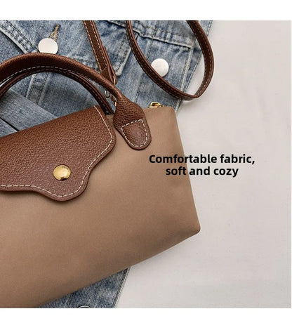 Retro Casual Fashion Ladies Shoulder Bag Stylish Trendy Crossbody Bag Quality Small Square Bag Urban Minimalist Style Polyest...