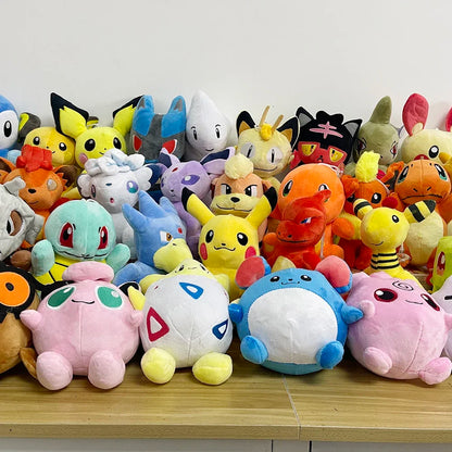 70 Styles Pikachu Peluche Togetic Teddiursa Azumarill Pokemon Blastoise Plush Toys Lapras Charmander Sylveon Stuffed Doll Gift