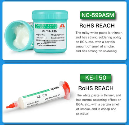KELLYSHUN Soldering Flux for Welding SMD Desoldering Tin Soldering Paste, BGA Flux, No-Clean Soldering Oil