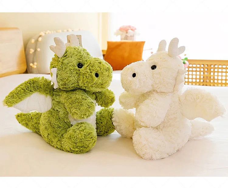 22-60CM Cute Pterodactyl Flying Dragon Doll Dinosaur with Wings Plush Toy Bed Pillow Sleeping Companion Soothing Gift for Kid