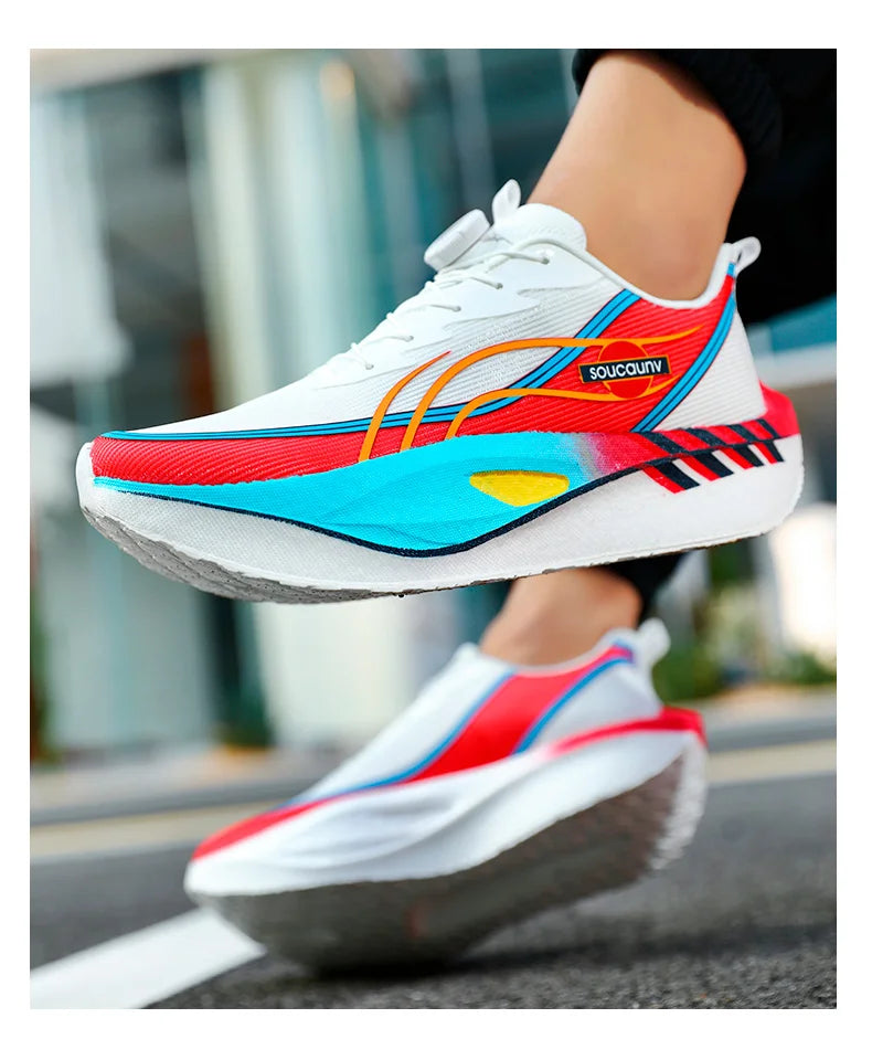 Running Shoes Professional Fitness Carbon Board Men's Sports Marathon Lightweight Women's Comfortable Non Slip Sports Shoes