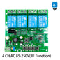 Tuya / Ewelink 4CH WiFi / Zigbee Smart Relay Switch Module 4 Channel AC DC 7-32V 85-250V RF433 Receiver for Alexa Google Home