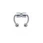 2025 Trendy Piercing Free Magnetic Nose Ring Stainless Steel Horseshoe Non Pierced Goth Punk Fake Hoop Clip on Jewelry Gift