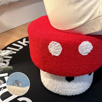 Mushroom Stool Dice Solid Wood Creative Cute Sitting Stool Bench Shoe Change Chair Living Room Furniture Home Decoration