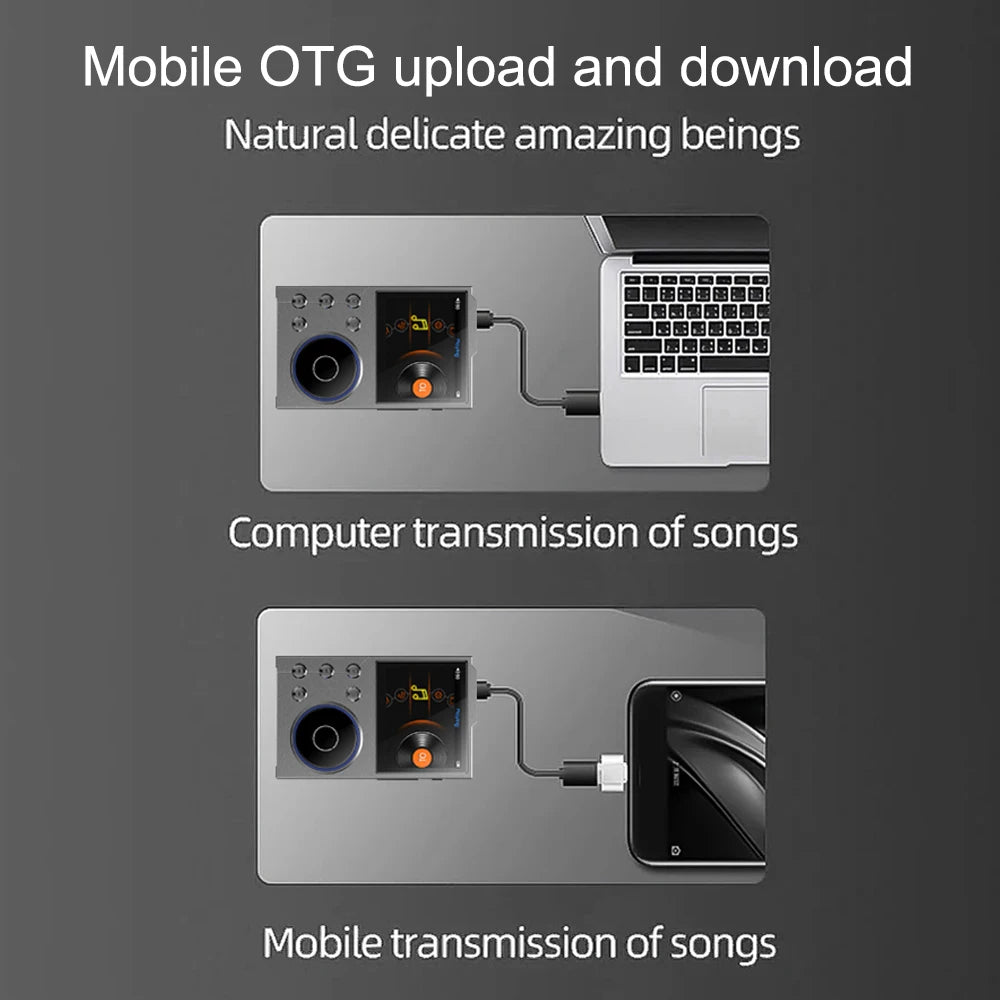 Hi-Fi Digital Audio MP3 Player Lossless DSD High Definition Portable MP3 Music Player Built-in 16GB Walkman Supports 20 Language