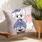 B-Boykisser Silly Cat Cute Pillow Case Plush Fabric Soft  Pillowcase Double Sided Print Cushion Cover Household Gifts