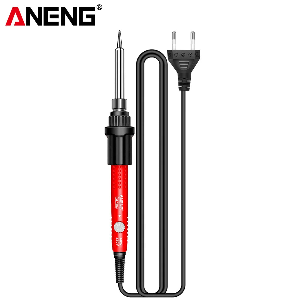ANENG SL105 Electric Soldering Iron 60W Display Adjustable 180°C~520°C Temperature Professional Portable Welding Repair 220V Kit