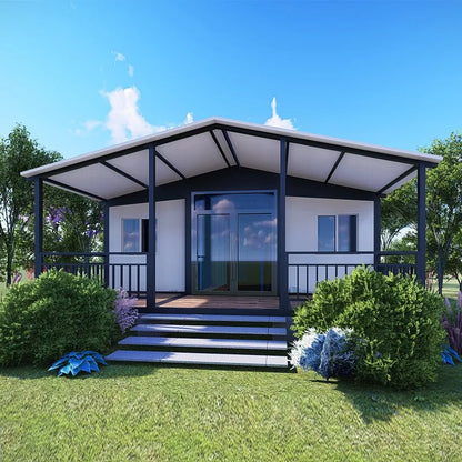 Customize Foldable Modular Expandable Container House 20ft 2 Bedrooms Bathroom Terrace with Roof Foldable House Collapsible Home