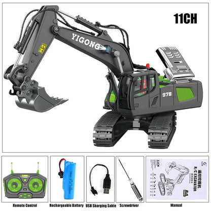 Children RC Car Toys Remote Control Car Toys For Boys Radio Control Excavator Dump Truck Bulldozer Electric Car Kids Toys Gift
