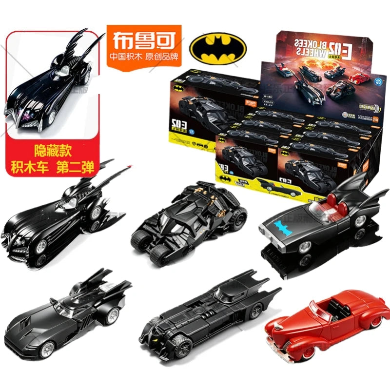 BLOKEES WHEELS Batman E02 Batmobile Casey Putsch 1:64 Toy 1997 Car DC Arkham Justice League Dark Knight Assembly Action Figure