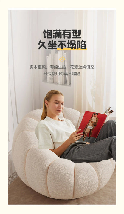 Lazy sofa single double pumpkin sofa reclining sleeping cloud swivel chair bedroom Internet celebrity sofa balcony sedentary